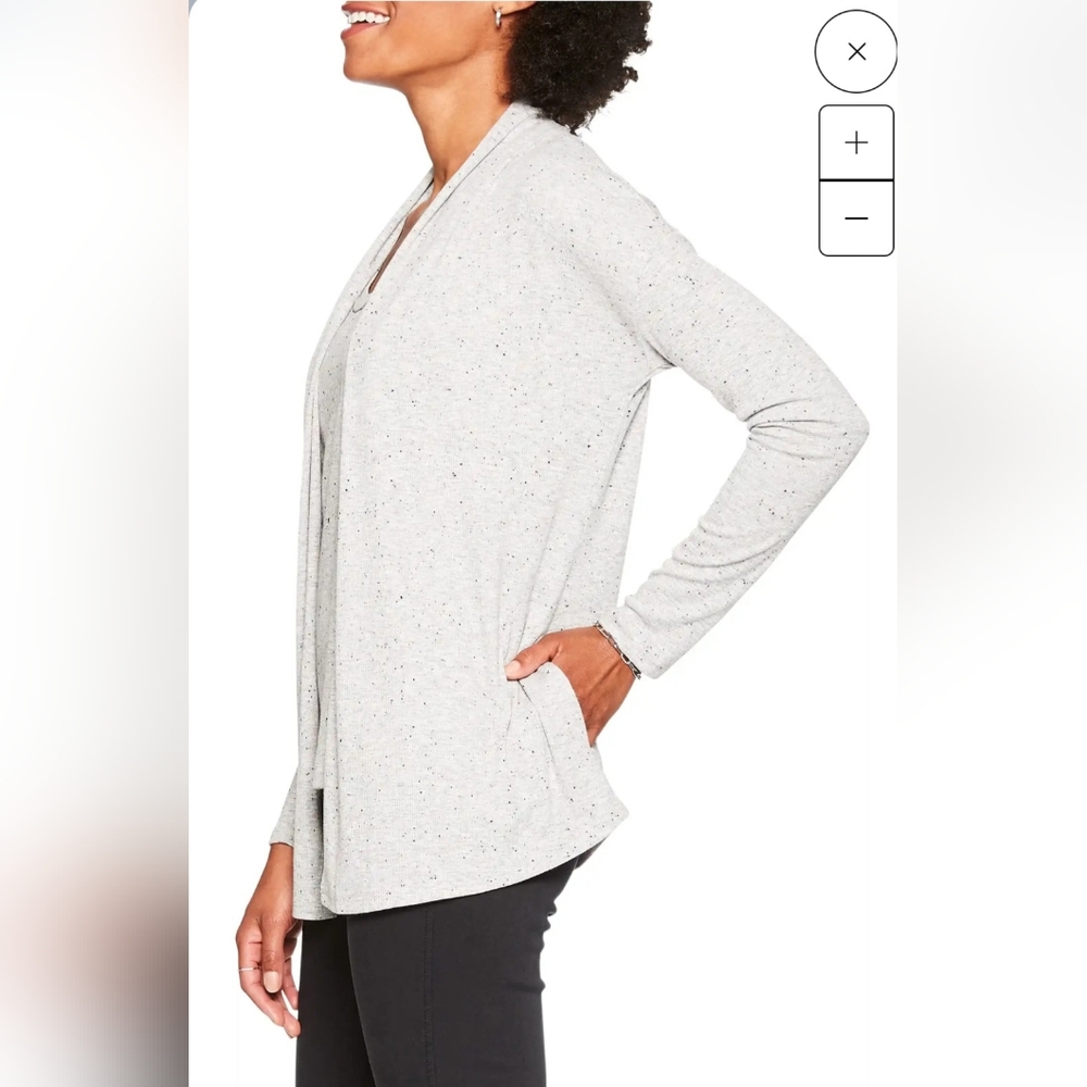 NWT Nic+ Zoe speckled knit cardigan and sleeveless scoop set - Picture 3 of 16